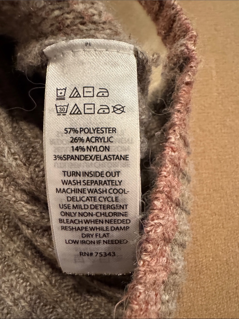 Rachel Zoe Taupe, Cream & Beige Argyle Button-Front Cardigan - Picture 9 of 9